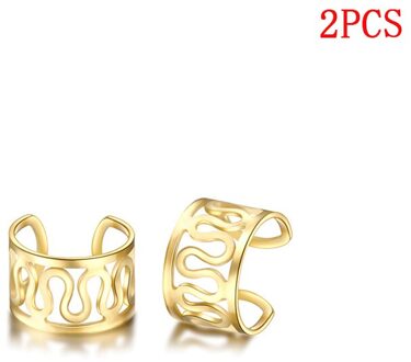 Mode Bladgoud Clip Earring Voor Vrouwen Zonder Piercing Puck Rock Vintage Crystal Star Oor Manchet Meisjes Sieraden 05 goud