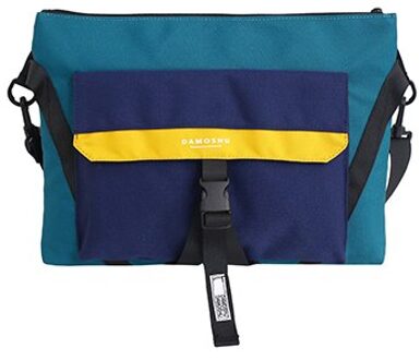 Mode Borst Tas Voor Vrouwen Waterdichte Nylon Schoudertas Hip Hop Streetwear Functionele Studenten Zakken Harajuku Stijl Blauw