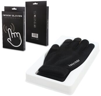 Mode Brief Winter Handschoenen Vrouwen Mannen Gebreide Handschoenen Thermische Touchscreen Zwarte Handschoenen Mannen Wanten Thermische Knit Warm Handschoen