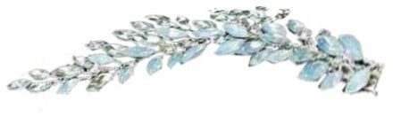 Mode Bruids Hairclips Fairy Rhinestone Crystal Bruiloft Accessoires Voor Bruid Lxh Zilver