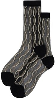 Mode Cassie Glas Zijden Sokken Ultradunne Transparante Crystal Kant Fabulous Elastische Dames Zomer Sokken Curves