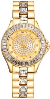 Mode Dame Quartz Horloge Luxe Casual Crystal Armband Horloges Vrouwelijke Heldere Diamant Band Band Horloges Relogio Feminino Goud