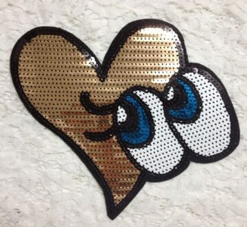 mode DIY applique borduurwerk kostuum decoratie decals accessoires ogen kraal stuk 1