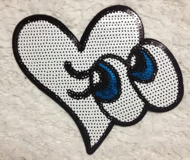 mode DIY applique borduurwerk kostuum decoratie decals accessoires ogen kraal stuk 2