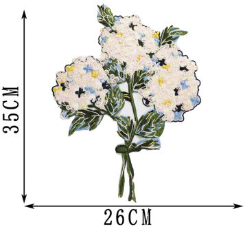 Mode DIY Applique Water Oplosbare Borduurwerk Kostuum Decoratie Bloem Patch Kleurrijke Decals Accessoires 1