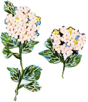 Mode DIY Applique Water Oplosbare Borduurwerk Kostuum Decoratie Bloem Patch Kleurrijke Decals Accessoires 2