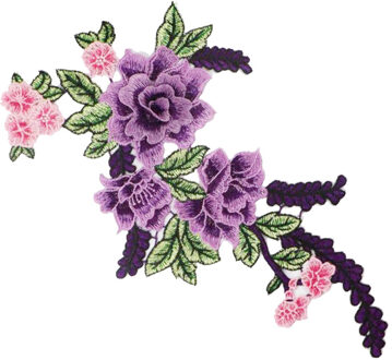 mode DIY applique Water oplosbare borduurwerk kostuum decoratie patch Kleurrijke decals accessoires 2