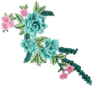 mode DIY applique Water oplosbare borduurwerk kostuum decoratie patch Kleurrijke decals accessoires 8