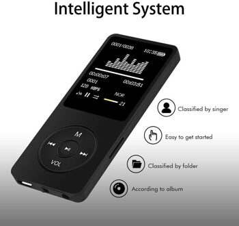 Mode Draagbare MP3 MP4 Player Lcd-scherm Fm Radio Video Games Movie Walkman Muziekspeler Fm Recorder Ondersteuning Voor Memo zwart
