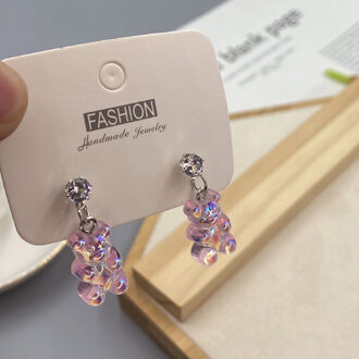 Mode Eenvoudige Leuke Kleurrijke Acryl Animal Beer Dangle Oorbellen Voor Meisjes Vrouwen Kinderen Mooie Sieraden 11