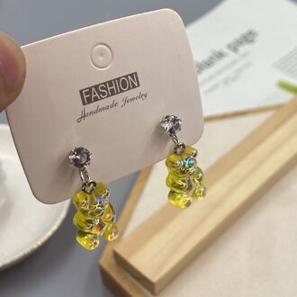 Mode Eenvoudige Leuke Kleurrijke Acryl Animal Beer Dangle Oorbellen Voor Meisjes Vrouwen Kinderen Mooie Sieraden 12