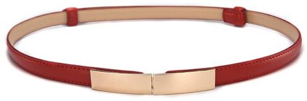 Mode Elastische Vrouwen Riemen Riem Dunne Skinny Dames Jurk Decoratieve Taille Leer Vrouwelijke Riemen