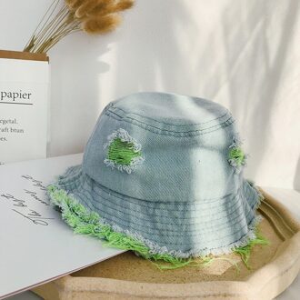 Mode Emmer Hoed Voor Kinderen Outdoor Sport Hip Hop Cap Gewassen Denim Zomer Katoen Vissen Zonnehoed Panama Voor Jongens meisjes