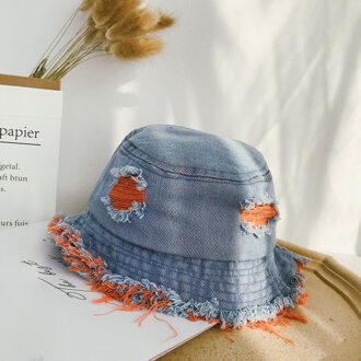 Mode Emmer Hoed Voor Kinderen Outdoor Sport Hip Hop Cap Gewassen Denim Zomer Katoen Vissen Zonnehoed Panama Voor Jongens meisjes