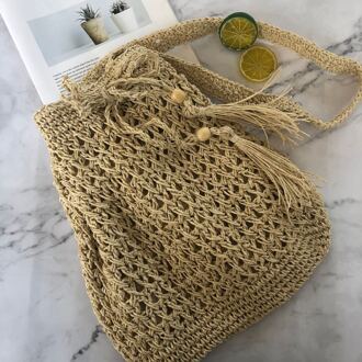 Mode Emmer Uitgeholde Papier Touw Stro Straddling Strandtas Leisure Vrouwen Messenger Handtassen Voor Vrouwen 1