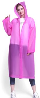 Mode Eva Vrouwen Man Regenjas Verdikte Waterdichte Poncho Jas Volwassen Duidelijke Transparante Camping Capuchon Regenkleding Pak Bourgondië