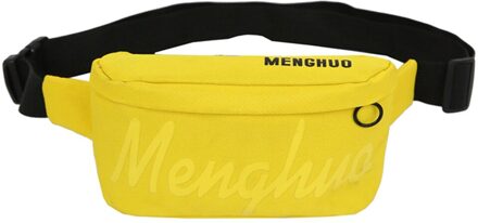 Mode fanny pack voor vrouwen Casual Dames Zakken heuptas Mode vrouwen riem tas Unisex sac banaan femme geel