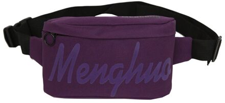 Mode fanny pack voor vrouwen Casual Dames Zakken heuptas Mode vrouwen riem tas Unisex sac banaan femme paars