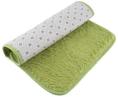 Mode Flokati Shaggy Seatmat Tapijt Beige Rug Anti-slip Tapijten Fit voor Woonkamer En Slaapkamer Zacht Tapijt 40*60cm10 Rood