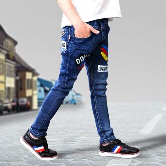 Mode Gebroken Gat Broek Kinderen Katoenen Jeans Voor Tiener Jongens Peuter Baby Lente Herfst Jeans Broek Blauwe Broek Kinderen 10