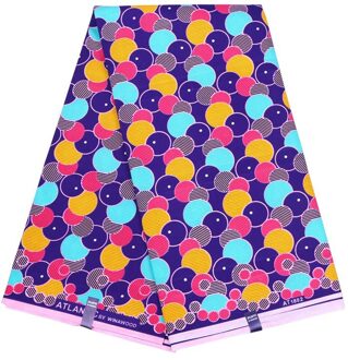 Mode Gegarandeerd Doek Wax Stof Polyester Afrikaanse Ankara Gedrukt Wax Stof Voor Jurk 6 Yards Tissu