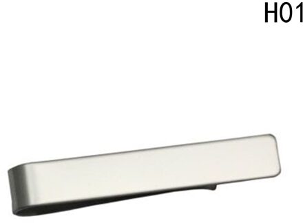 Mode Gentleman Slim Kraag Rvs Tie Clip Zwart Zilver Metalen Stropdas Tie Bar Mannen Kleding Accessoires 01