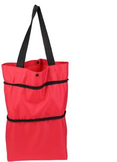 Mode Gevouwen Winkelwagen Draagbare Bagage Wagen Gevouwen Sleepboot Zak Inklapbare Winkelwagentje Groenten Organizer Trolley Auto blauw