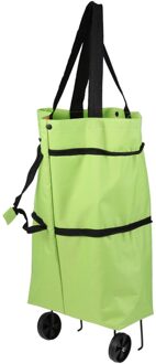 Mode Gevouwen Winkelwagen Draagbare Bagage Wagen Gevouwen Sleepboot Zak Inklapbare Winkelwagentje Groenten Organizer Trolley Auto