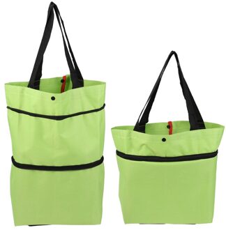 Mode Gevouwen Winkelwagen Draagbare Bagage Wagen Gevouwen Sleepboot Zak Inklapbare Winkelwagentje Groenten Organizer Trolley Auto