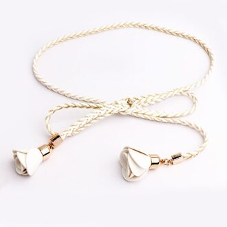 Mode Geweven Bloem Riem Taille Keten Vrouwen Decoratieve Jurk Zomer Veelzijdige Dunne Touw Eenvoudige Rok Accessoires 1