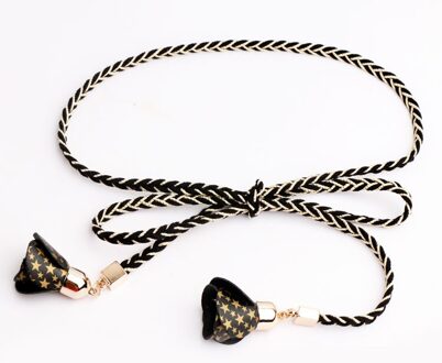 Mode Geweven Bloem Riem Taille Keten Vrouwen Decoratieve Jurk Zomer Veelzijdige Dunne Touw Eenvoudige Rok Accessoires 4