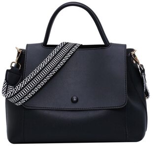 Mode Gewoon Pu Lederen Crossbody Tas Voor Vrouwen Winter Effen Kleur Schouder Tas Dame Keten Reizen Kleine Handtas zwart