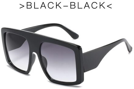 Mode Grote Frame Grote Lens Oversized Vierkante Gradiënt Zonnebril Vintage Retro Bril Vrouwelijke Unisex Oculos Feminino UV400 C2