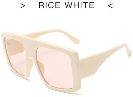 Mode Grote Frame Grote Lens Oversized Vierkante Gradiënt Zonnebril Vintage Retro Bril Vrouwelijke Unisex Oculos Feminino UV400 C4