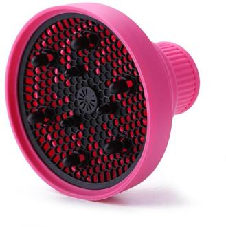 Mode Haardroger Diffuser Cover Siliconen Opvouwbare Haar Cover Kapsalon Curly Styling Haarverzorging Roze