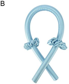 Mode Heatless Curling Staaf Hoofdband Lui Zachte Maken Set Hair Curler Gereedschap En Glanzend Kapsel Z9X9 blauw