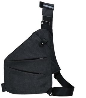 Mode Heren Schoudertas Holster Casual Canvas Borst Tas Grote Capaciteit Reizen Nylon Anti Diefstal Crossbody Tassen