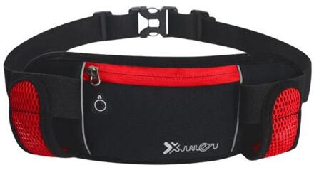 Mode Hip Riem Tassen Running Bag Polyester Camping Toerisme Satchel Headset Taille Zakken Bergbeklimmen Run Katoen Op Voet rood