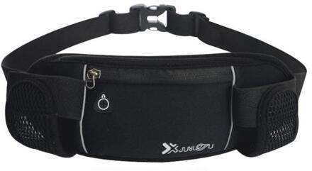 Mode Hip Riem Tassen Running Bag Polyester Camping Toerisme Satchel Headset Taille Zakken Bergbeklimmen Run Katoen Op Voet zwart