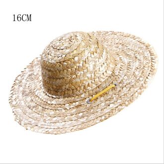 Mode Huisdier Geweven Strooien Hoed Voor Kat Zonnehoed Sombrero Voor Kleine Honden En Katten Beach Party Stro Kostuum Accessoires te Handelen Leuke 16 cm