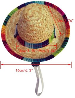 Mode Huisdier Geweven Strooien Hoed Voor Kat Zonnehoed Sombrero Voor Kleine Honden En Katten Beach Party Stro Kostuum Accessoires te Handelen Leuke zwart