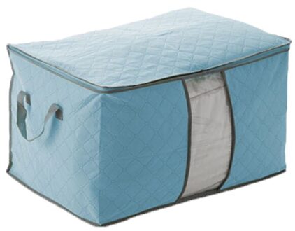 Mode Huishoudelijke Artikelen Opbergzakken Organisator Kleding Quilt Afwerken Zak Pouch Quilts Deken Rits Opbergtas Blauw