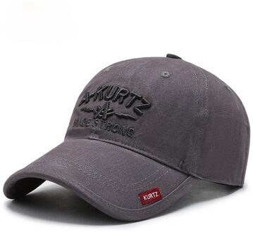 Mode Jeugd Hoed Mannen En Najaar Baseball Cap Soft Top Cap Tij Outdoor Leisure Zonnehoed Grijs
