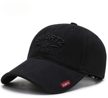 Mode Jeugd Hoed Mannen En Najaar Baseball Cap Soft Top Cap Tij Outdoor Leisure Zonnehoed zwart