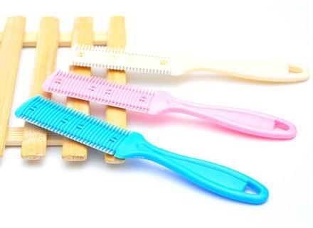 mode Kapper Schaar Hair Cut plastic Materiaal Kapper Schaar Hair Cut Stijl Magic Blade Kam Kapsel Tool Fijne 827