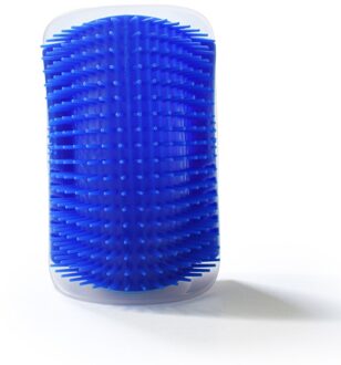 Mode Katten Borstel Hoek Kat Massage Self Grooming Kam Borstel Kat Wrijft Het Gezicht Met Een Kriebelend Kam Kat Huisdier producten blauw