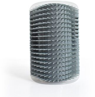 Mode Katten Borstel Hoek Kat Massage Self Grooming Kam Borstel Kat Wrijft Het Gezicht Met Een Kriebelend Kam Kat Huisdier producten grijs