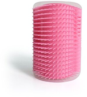 Mode Katten Borstel Hoek Kat Massage Self Grooming Kam Borstel Kat Wrijft Het Gezicht Met Een Kriebelend Kam Kat Huisdier producten roze