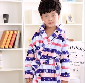 Mode Kinderen Badjassen Kinderen Badjassen Carol Fleece Winter Gewaden Pak 6-12years blauw / 6