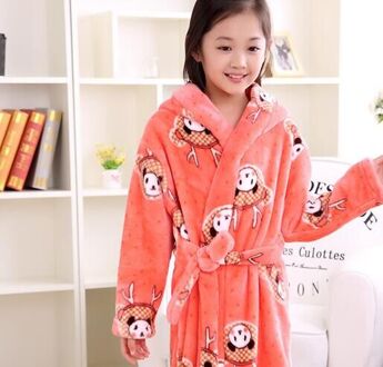 Mode Kinderen Badjassen Kinderen Badjassen Carol Fleece Winter Gewaden Pak 6-12years rood / 10